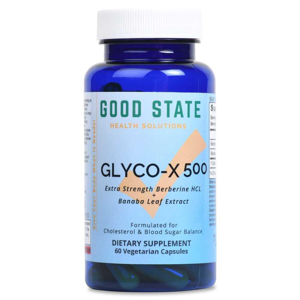 Glyco-X 500 with Berberine HCL Supplement | 60 Count