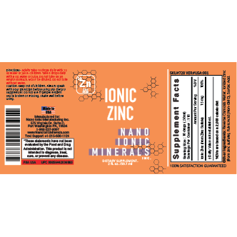Ultra Concentrate Liquid Ionic Zinc Supplement | Glass Bottle